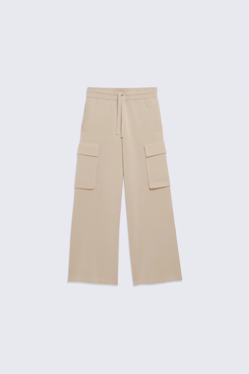 Alpha suede cargo knitted pants - Gertrude