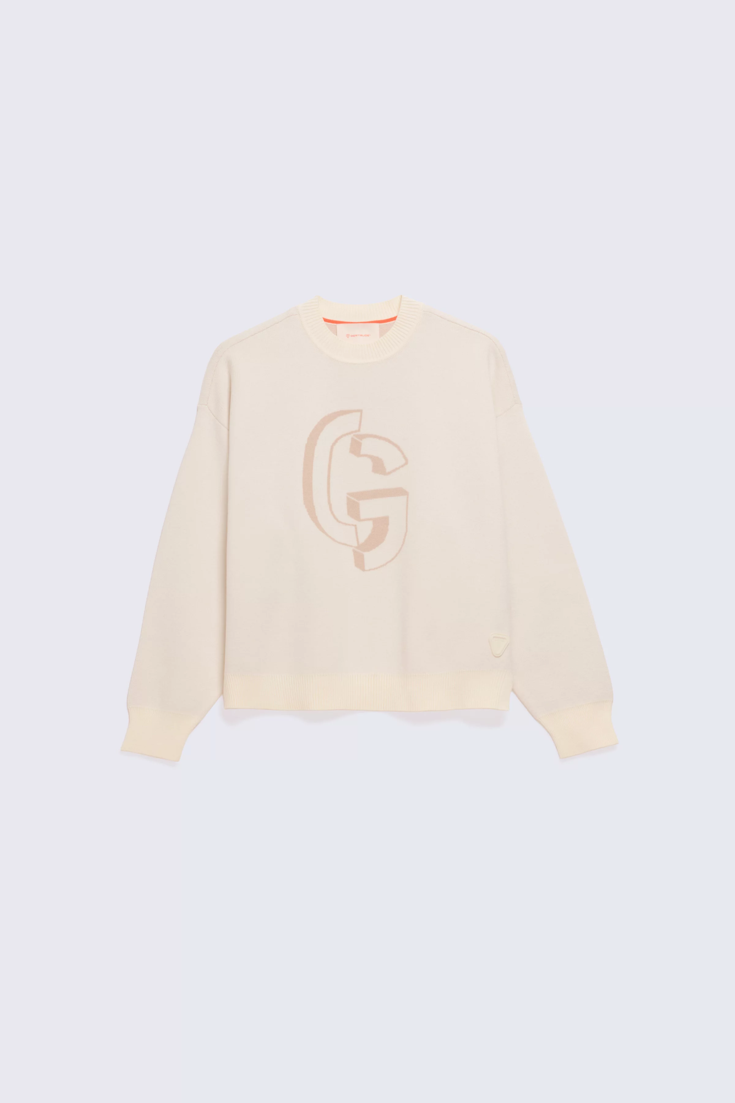 Little Natalia children's cream jacquard knit sweater - Gertrude