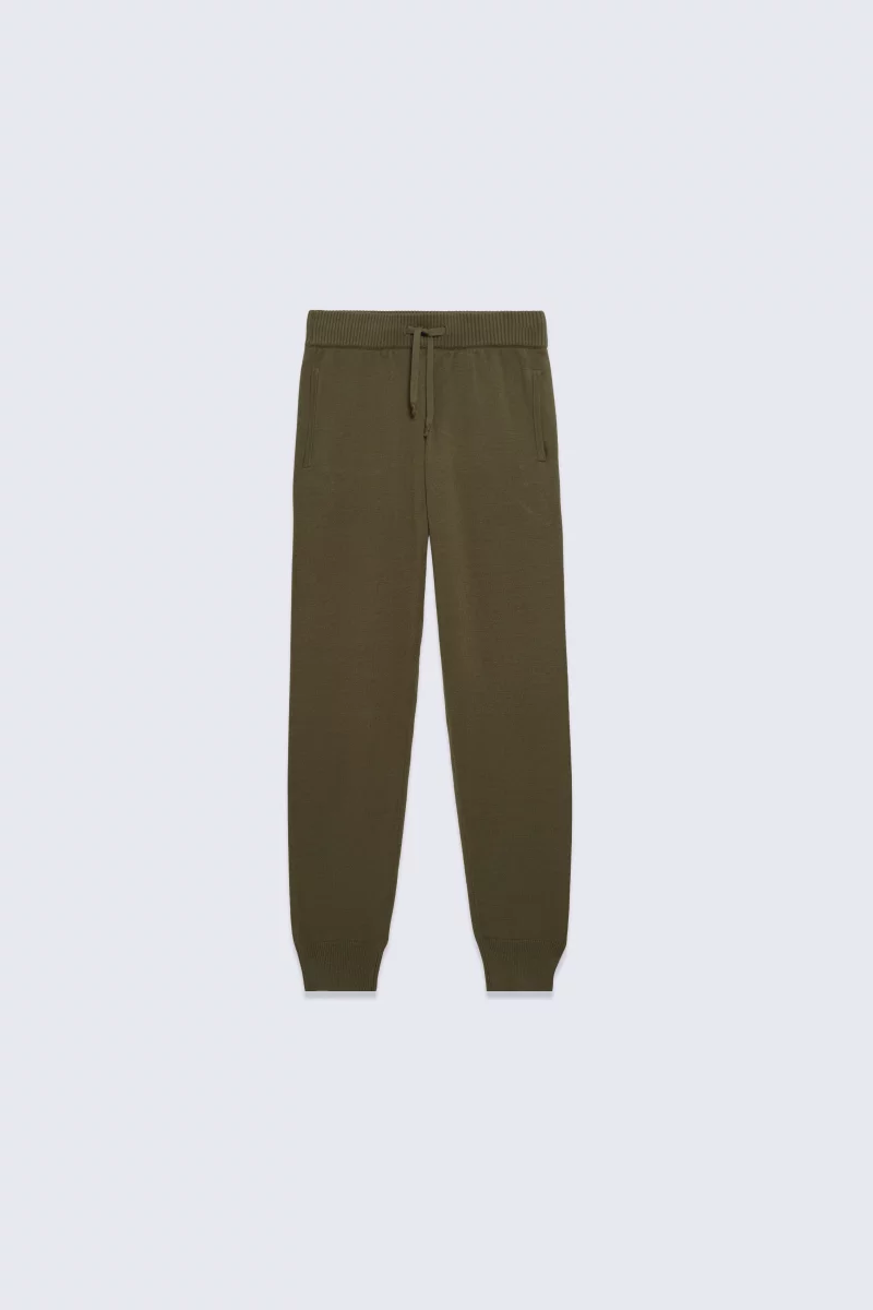 Pantalon jogging mixte en maille Maxime khaki - Gertrude