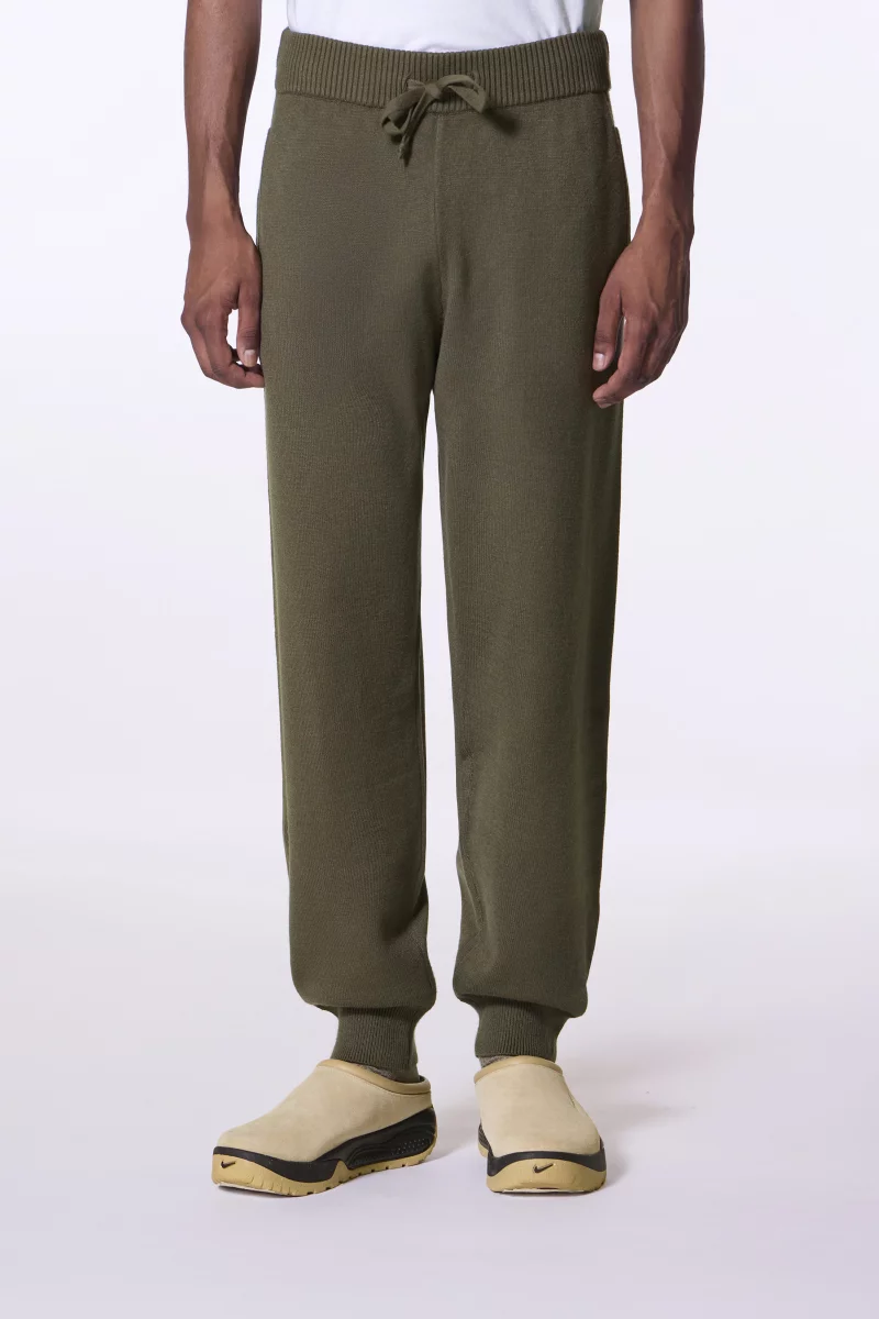 Maxime khaki unisex knit jogging pants - Gertrude