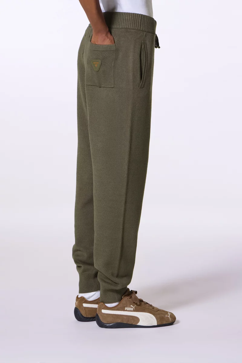 Maxime khaki unisex knit jogging pants - Gertrude