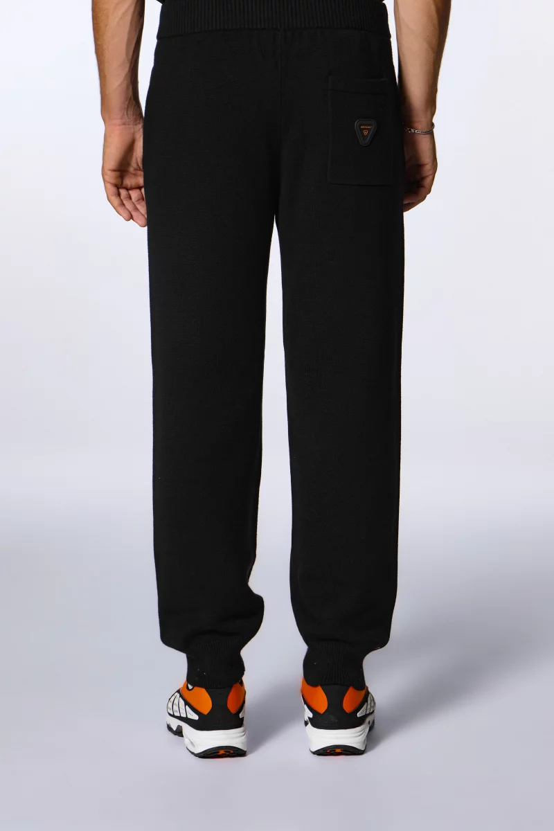 Maxime black unisex knit jogging pants - Gertrude