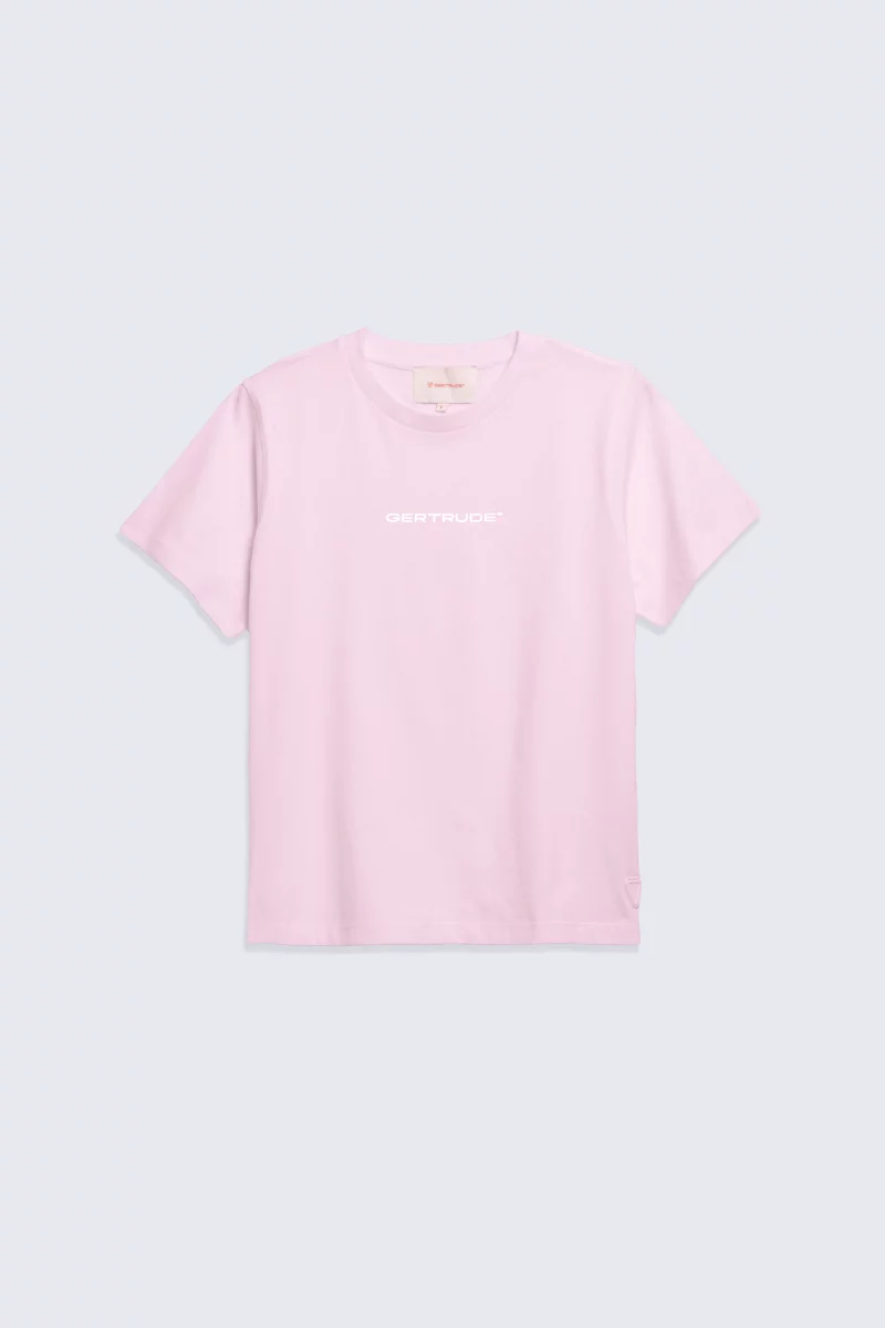 T-shirt en coton à manches courtes Leopoldine poudre femme - - Gertrude