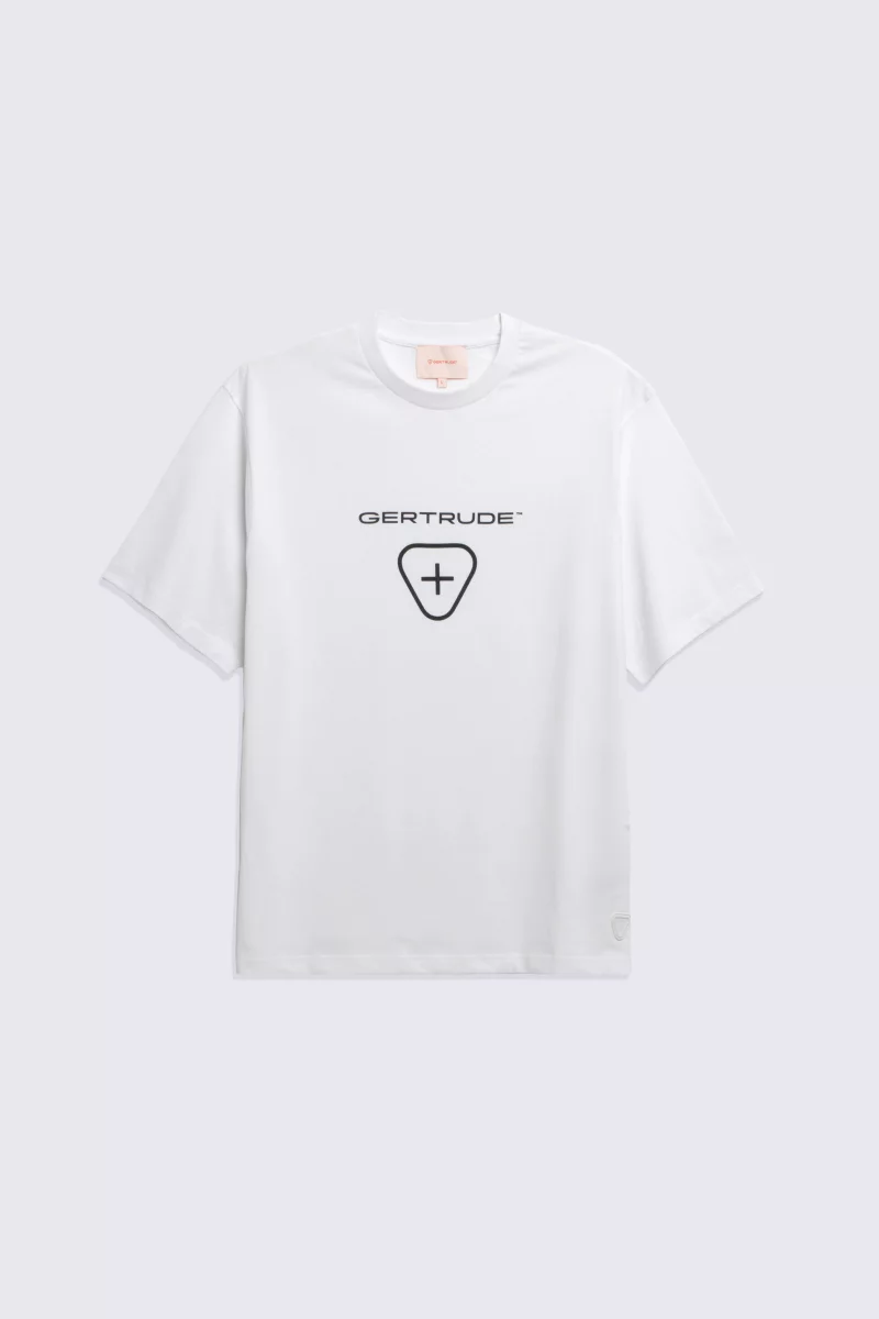 Leonce Logo Optic White Men's Short-Sleeve Cotton T-Shirt - Gertrude