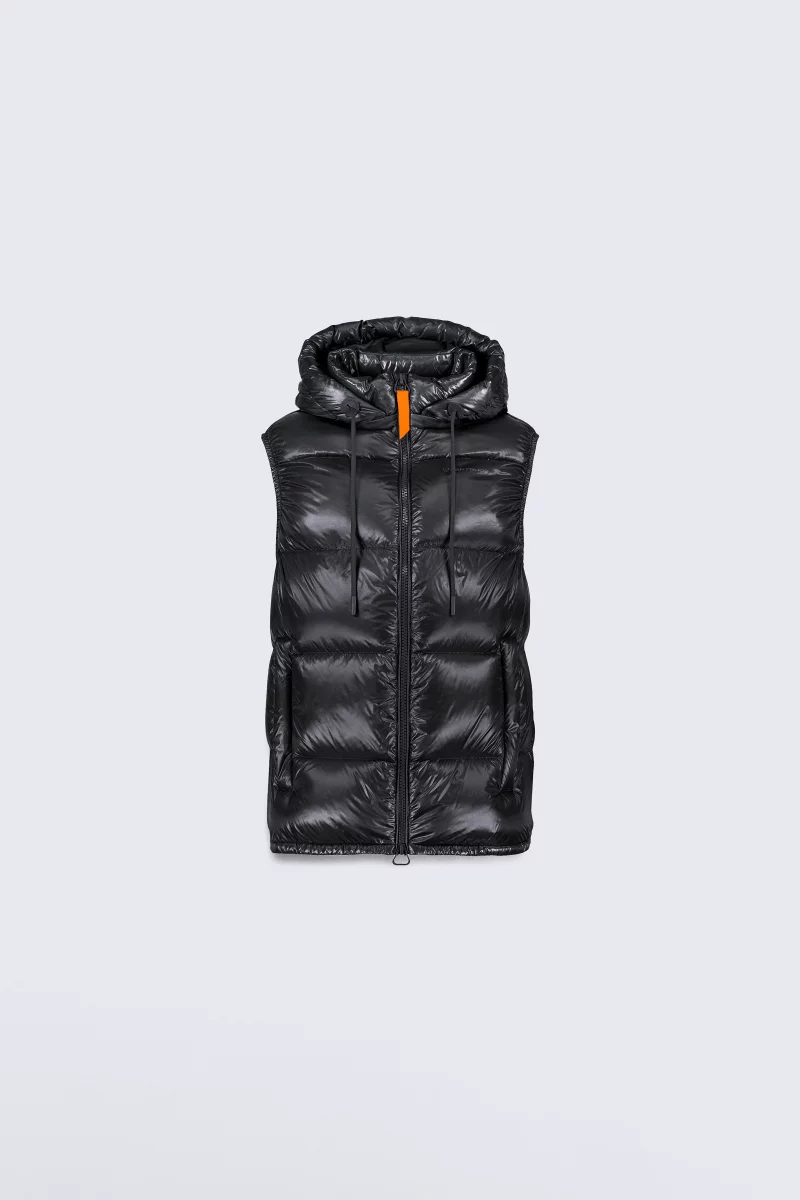 Doudoune sans manches à capuche Little Cesar enfant black - - Gertrude