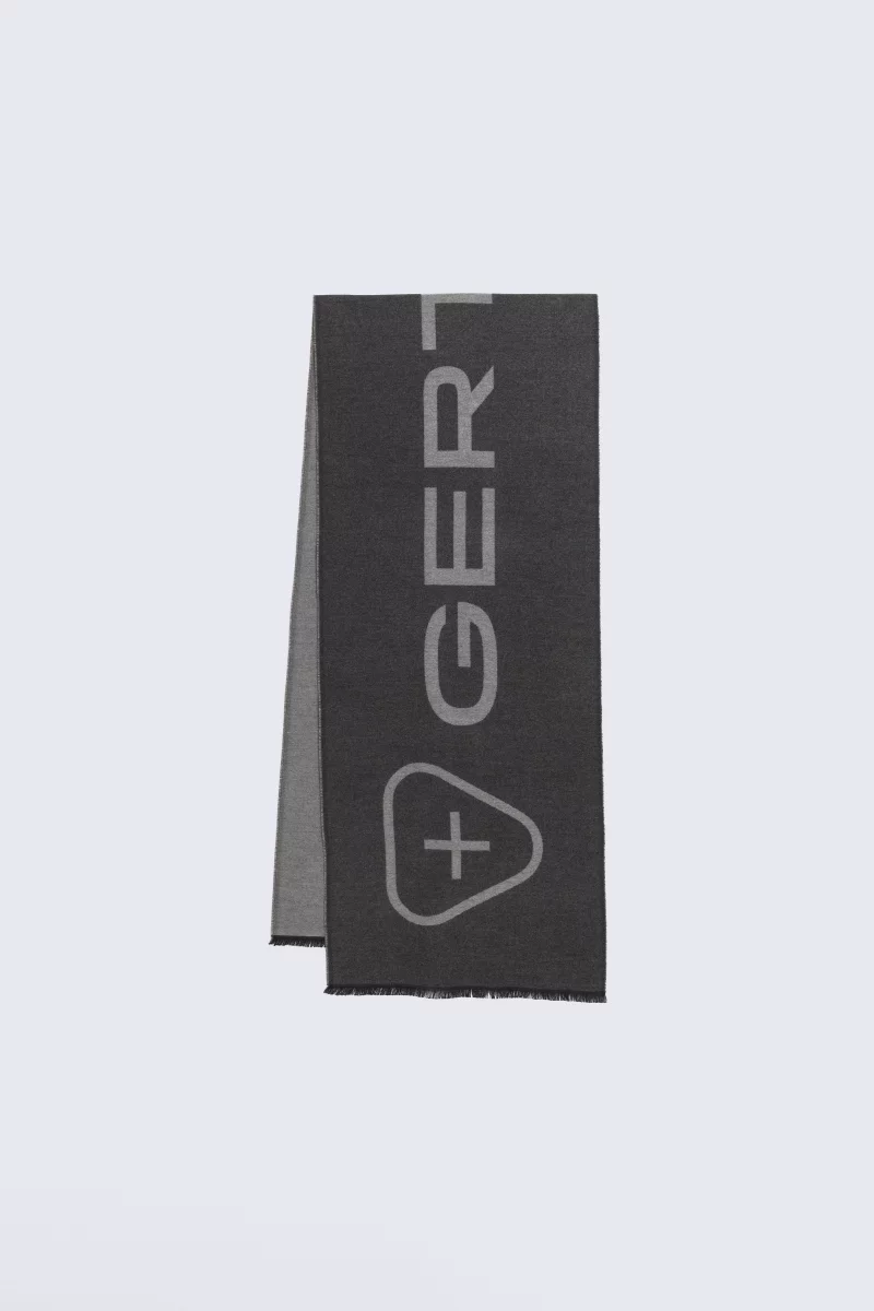 Two-tone unisex scarf Mathilde anthracite - Gertrude Two-tone unisex scarf Mathilde anthracite - Gertrude