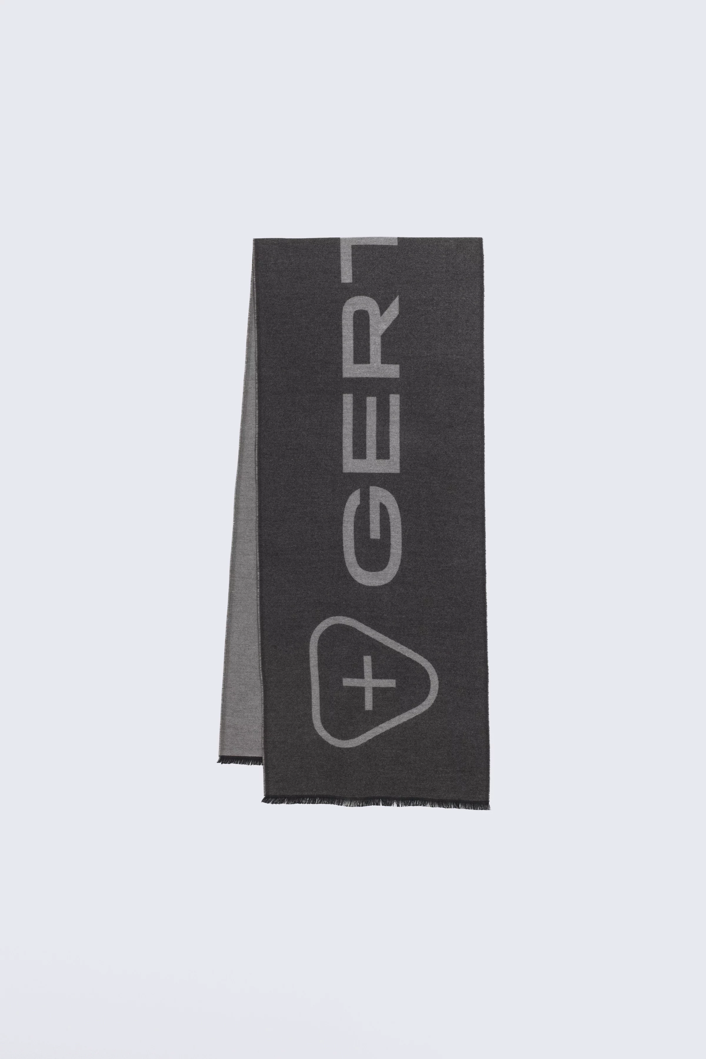 Two-tone unisex scarf Mathilde anthracite - Gertrude