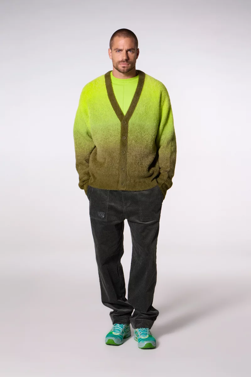 Gilet mixte long en maille duveteuse Davide gradacide - Gertrude