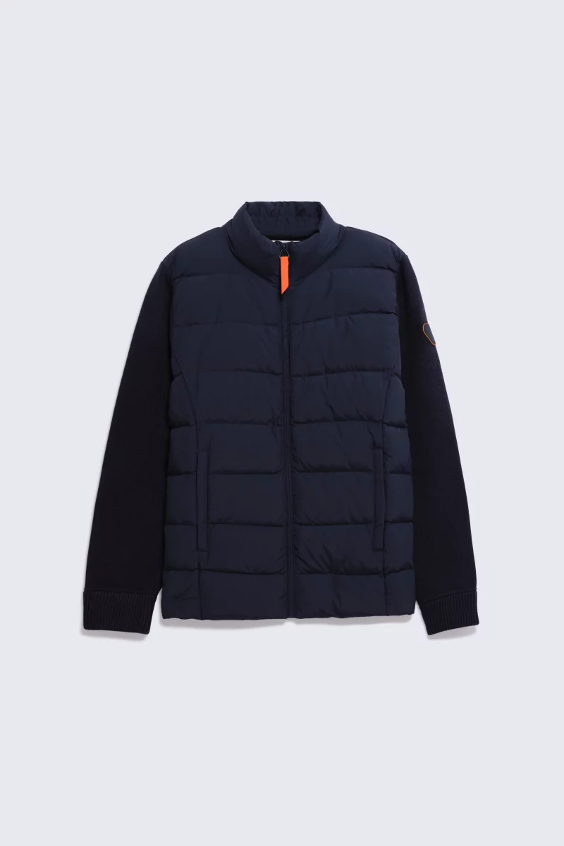 Cardigan zippé matelassé bi-matière Alessandro night homme - - Gertrude