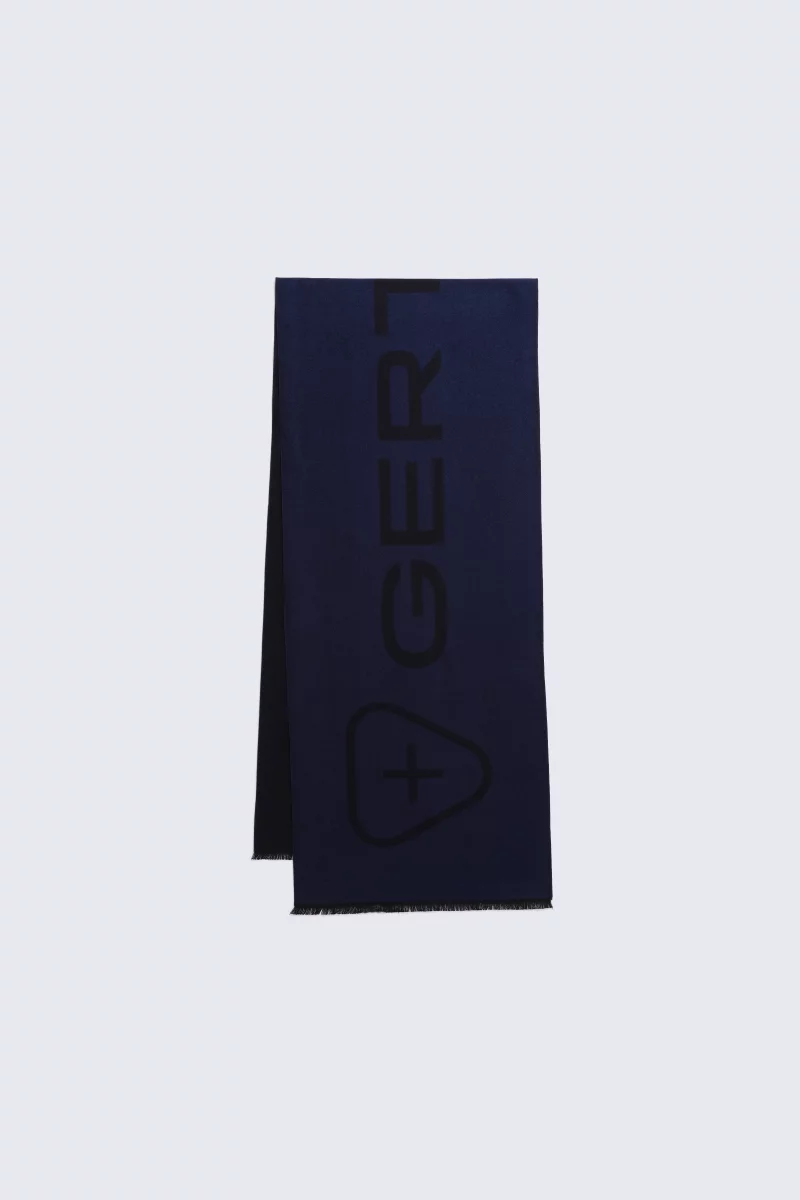 Two-tone unisex scarf Mathilde night - Gertrude