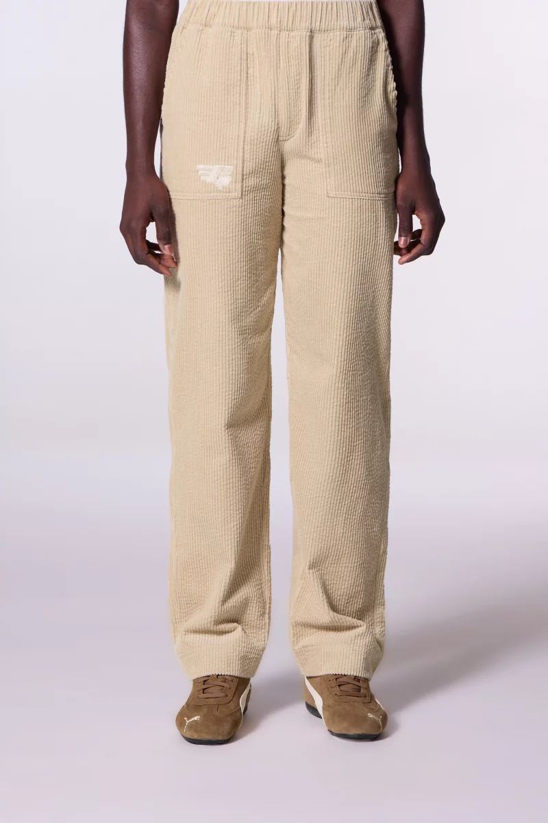 Pantalon en velours côtelé Axel daim - Gertrude