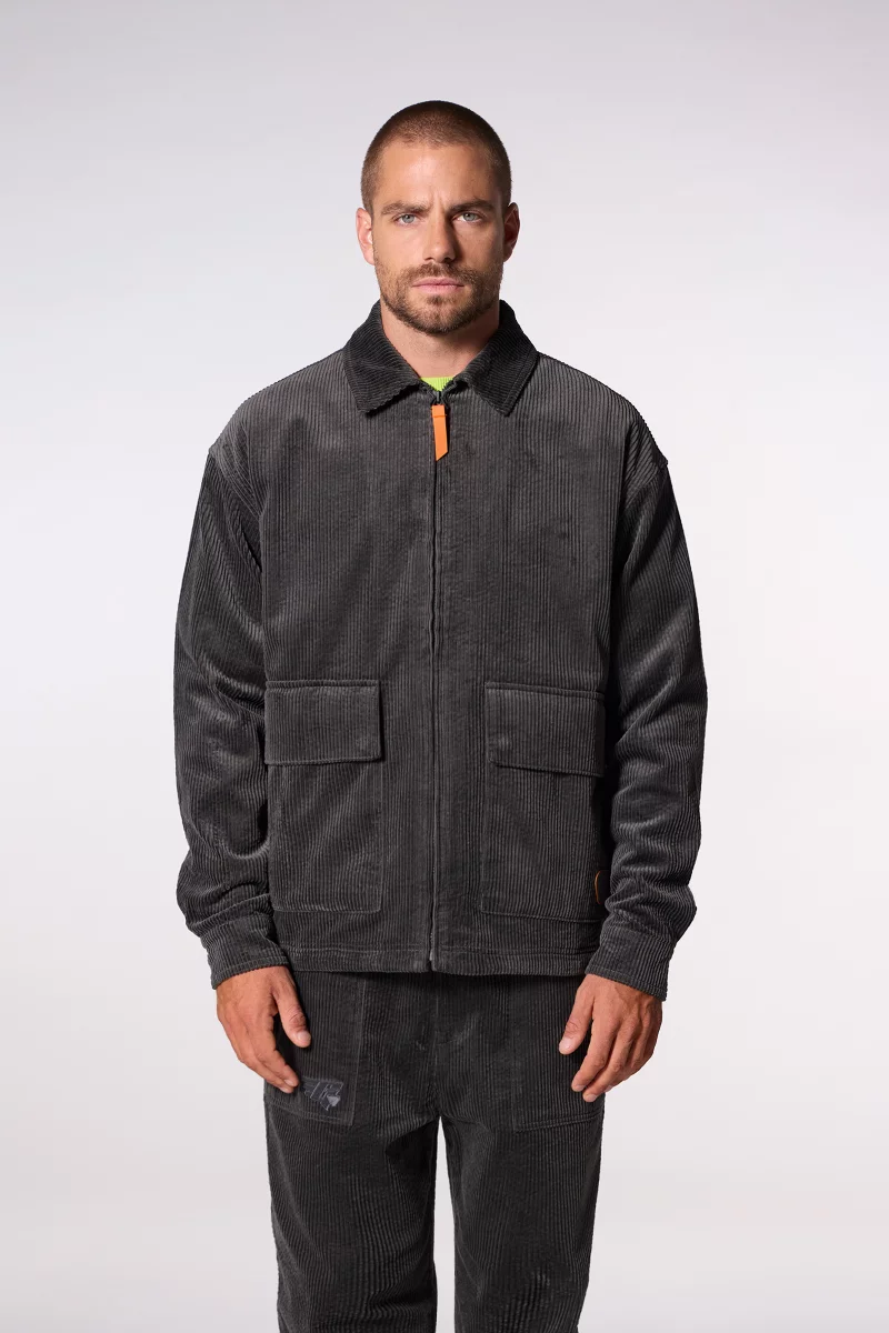 Aston stone corduroy shirt jacket - Gertrude