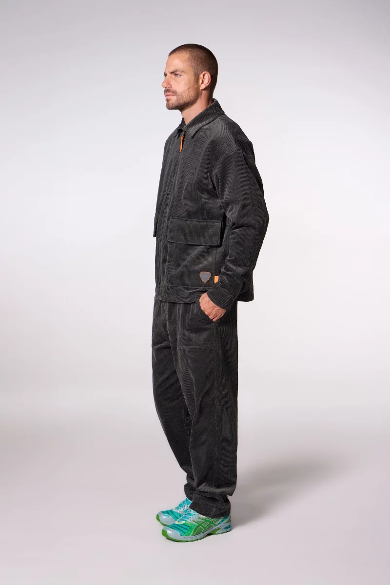 Aston stone corduroy shirt jacket - Gertrude