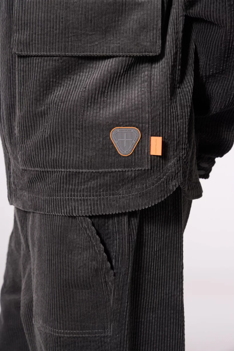 Veste chemise en velours côtelé Aston stone - Gertrude