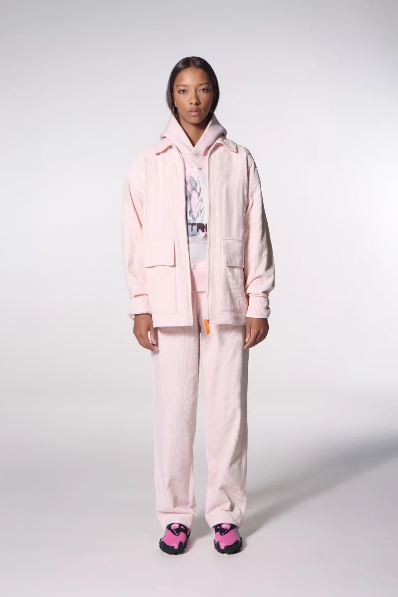 Veste chemise en velours côtelé Aston poudre - Gertrude