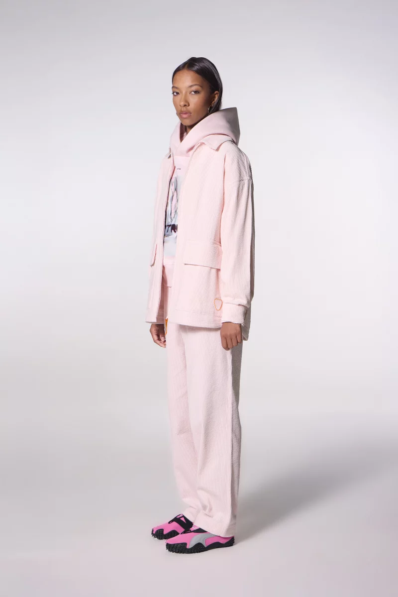 Veste chemise en velours côtelé Aston poudre - Gertrude