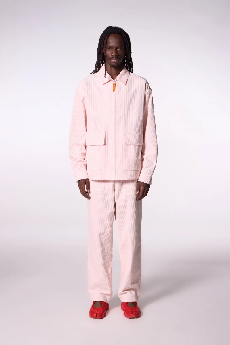 Veste chemise en velours côtelé Aston poudre - Gertrude