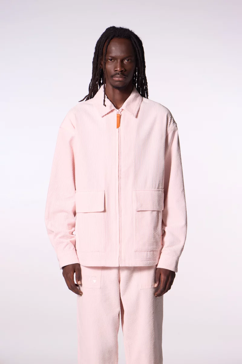 Veste chemise en velours côtelé Aston poudre - Gertrude