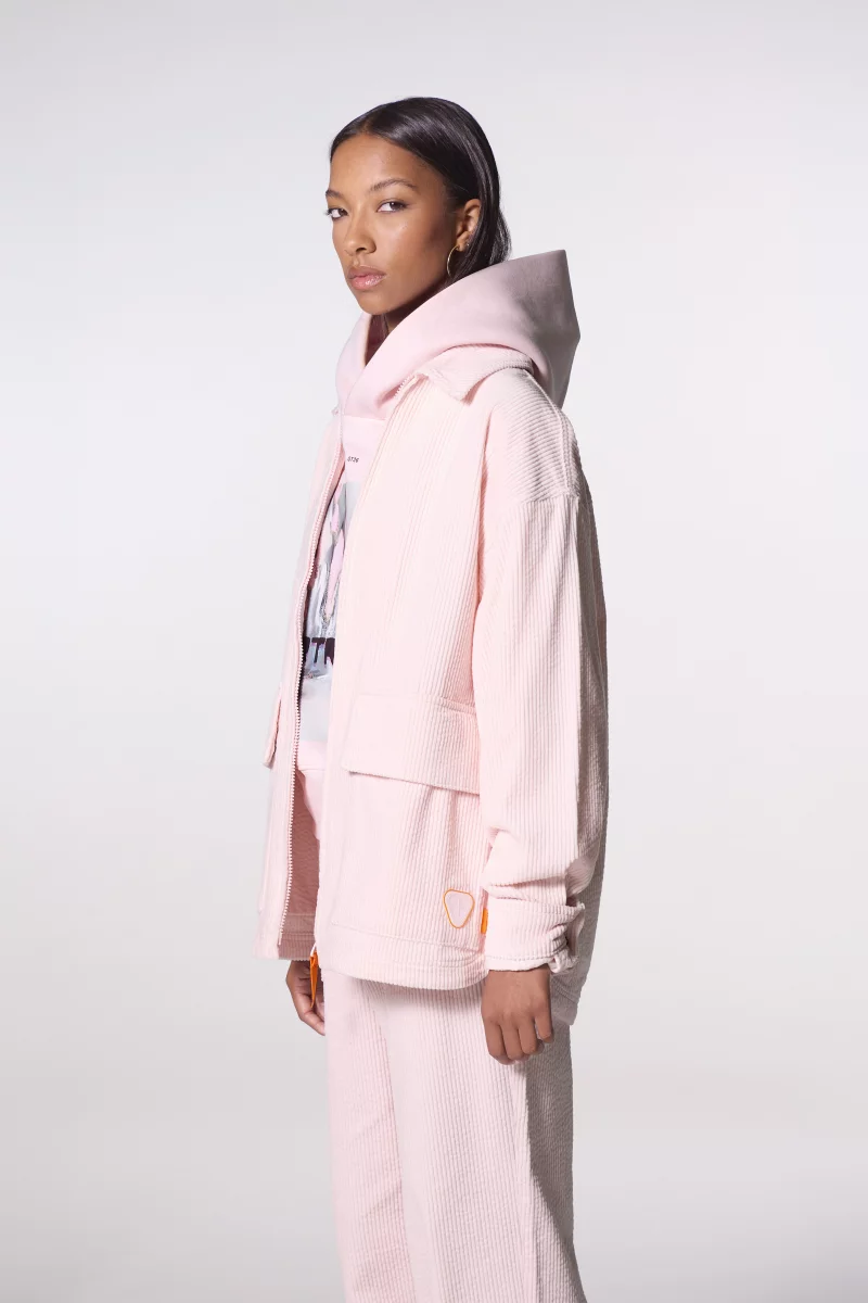 Veste chemise en velours côtelé Aston poudre - Gertrude