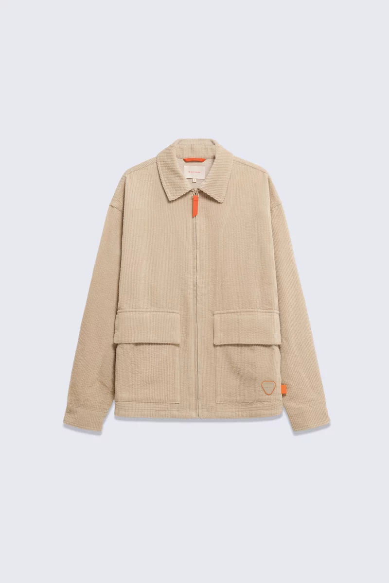Veste chemise micte en velours côtelé Aston daim - Gertrude