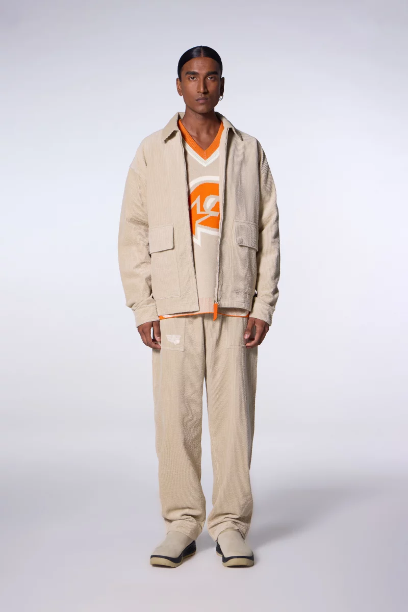 Gertrude Aston suede corduroy shirt jacket