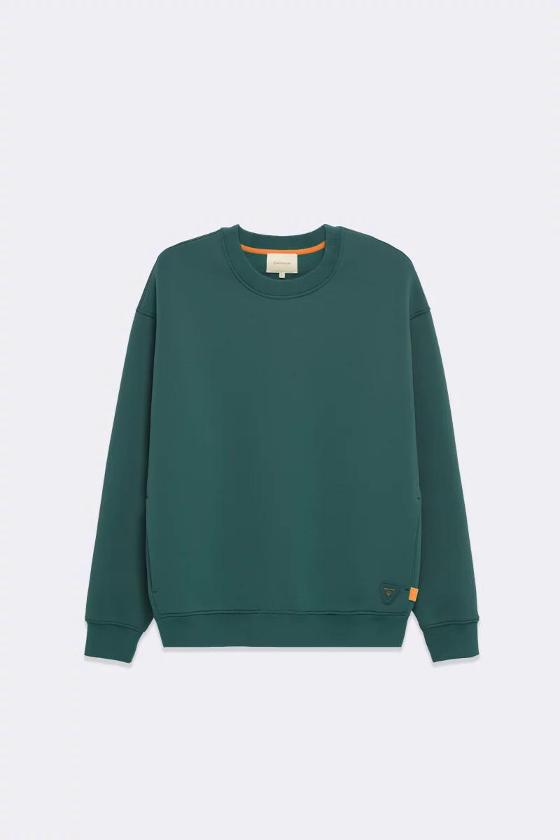 Jonathan foret oversized mixed sweatshirt in scuba mesh - Gertrude