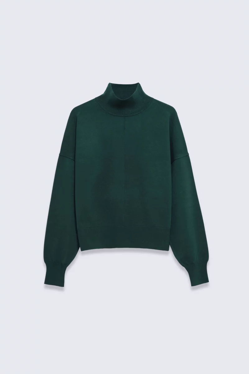 Anais Forest Women's Turtleneck Knit Sweater - Gertrude