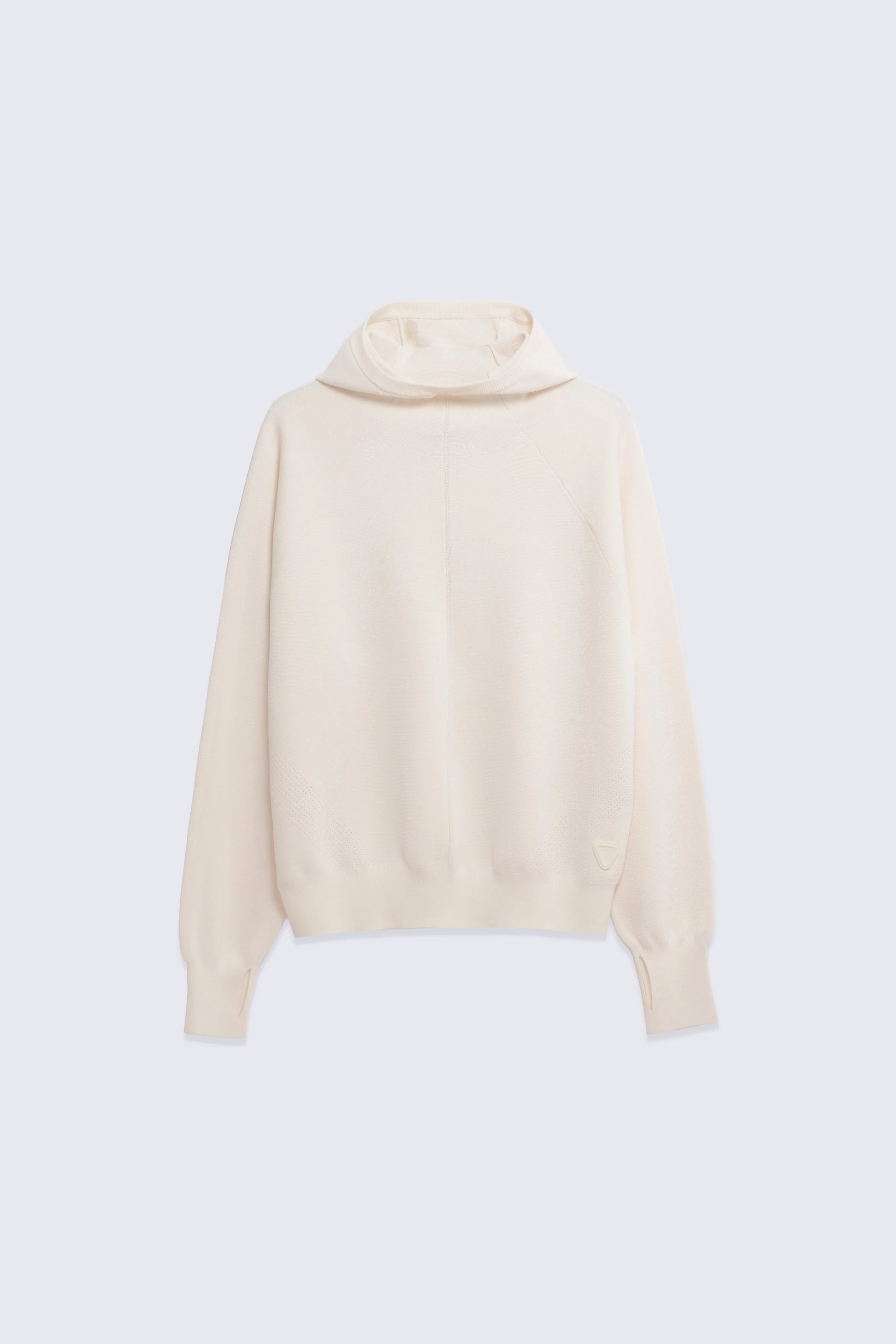 Women's Antonelle Cream Lightweight Knit Pullover with Wrap Hood - Gertrude