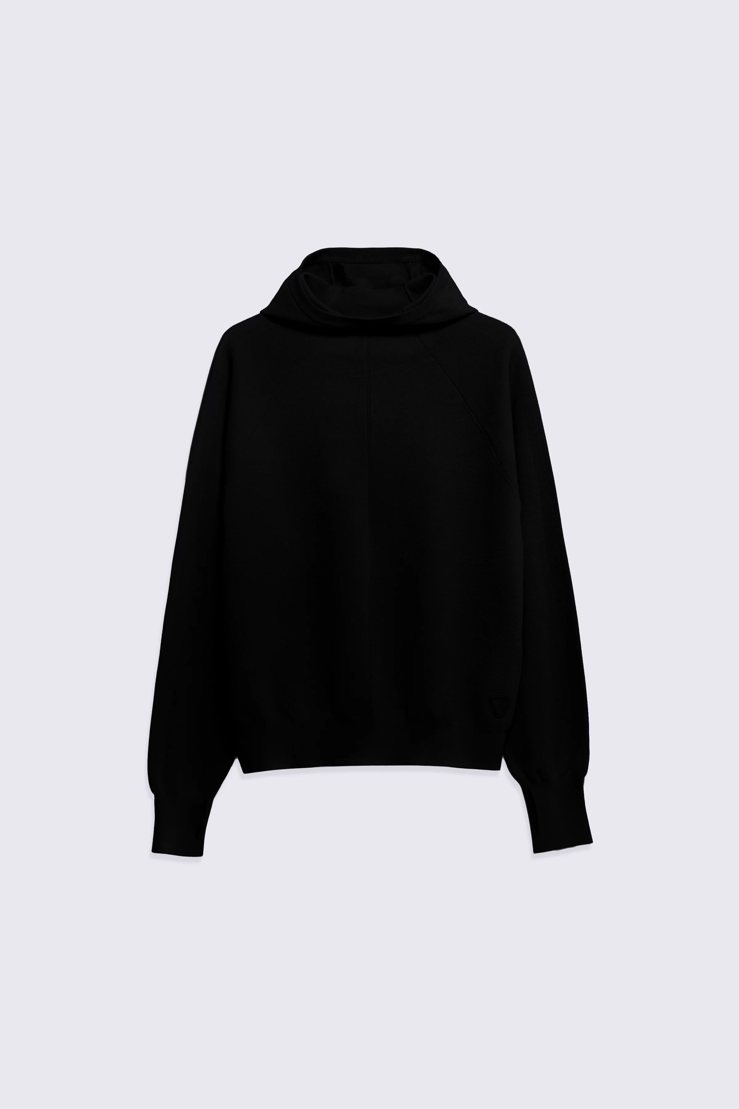 Pull en maille légère avec capuche enveloppante Antonelle black femme - - Gertrude