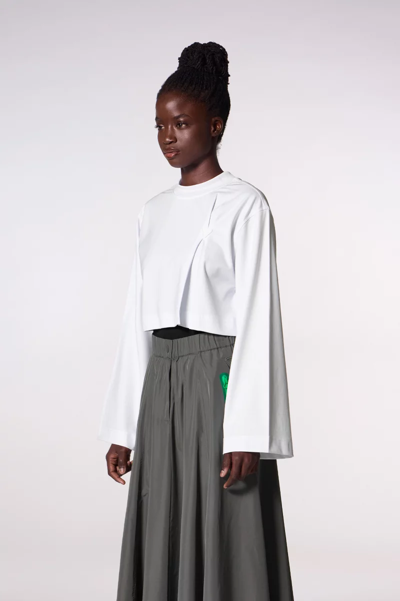 T-shirt technique cropped Ava blanc femme - - Gertrude T-shirt technique cropped Ava blanc femme - - Gertrude