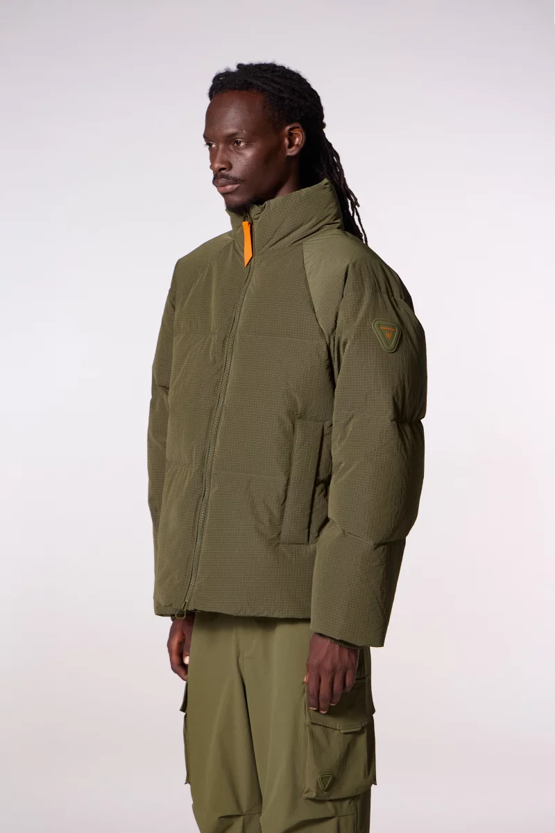 Doudoune mixte oversize en ripstop Gael khaki - Gertrude