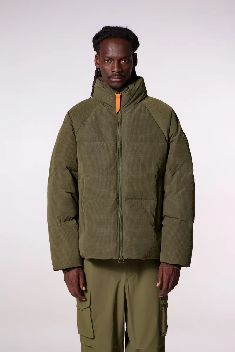 Gael khaki oversized ripstop unisex down jacket - Gertrude Gael khaki oversized ripstop unisex down jacket - Gertrude