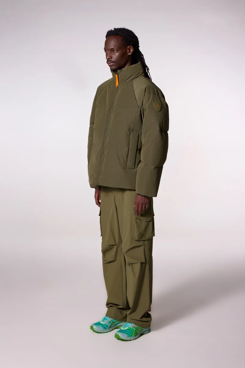 Gael khaki oversized ripstop unisex down jacket - Gertrude Gael khaki oversized ripstop unisex down jacket - Gertrude