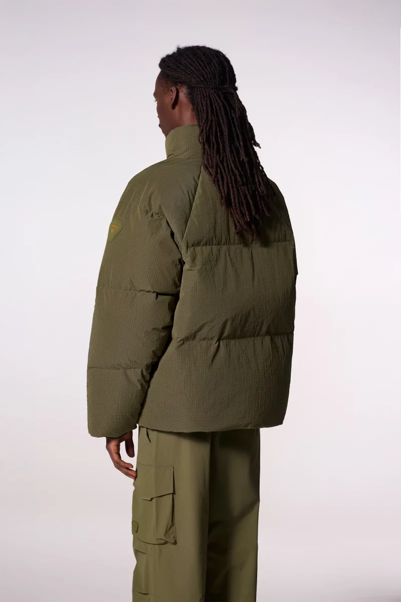 Gael khaki oversized ripstop unisex down jacket - Gertrude Gael khaki oversized ripstop unisex down jacket - Gertrude