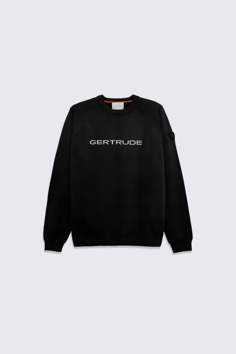 Pull col rond en maille Little Alain enfant black - - Gertrude