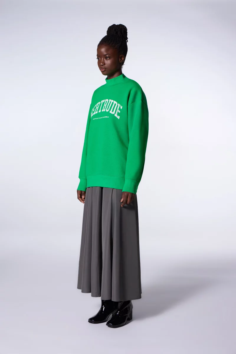 Adrianna College aloe vintage print oversized sweatshirt for women - Gertrude Adrianna College aloe vintage print oversized sweatshirt for women - Gertrude