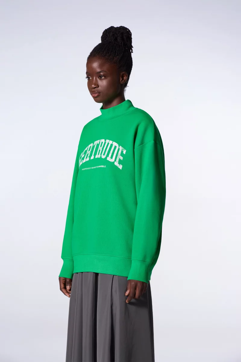 Sweat oversize ADRIANNA COLLEGE en molleton doux avec imprimé vintage collège