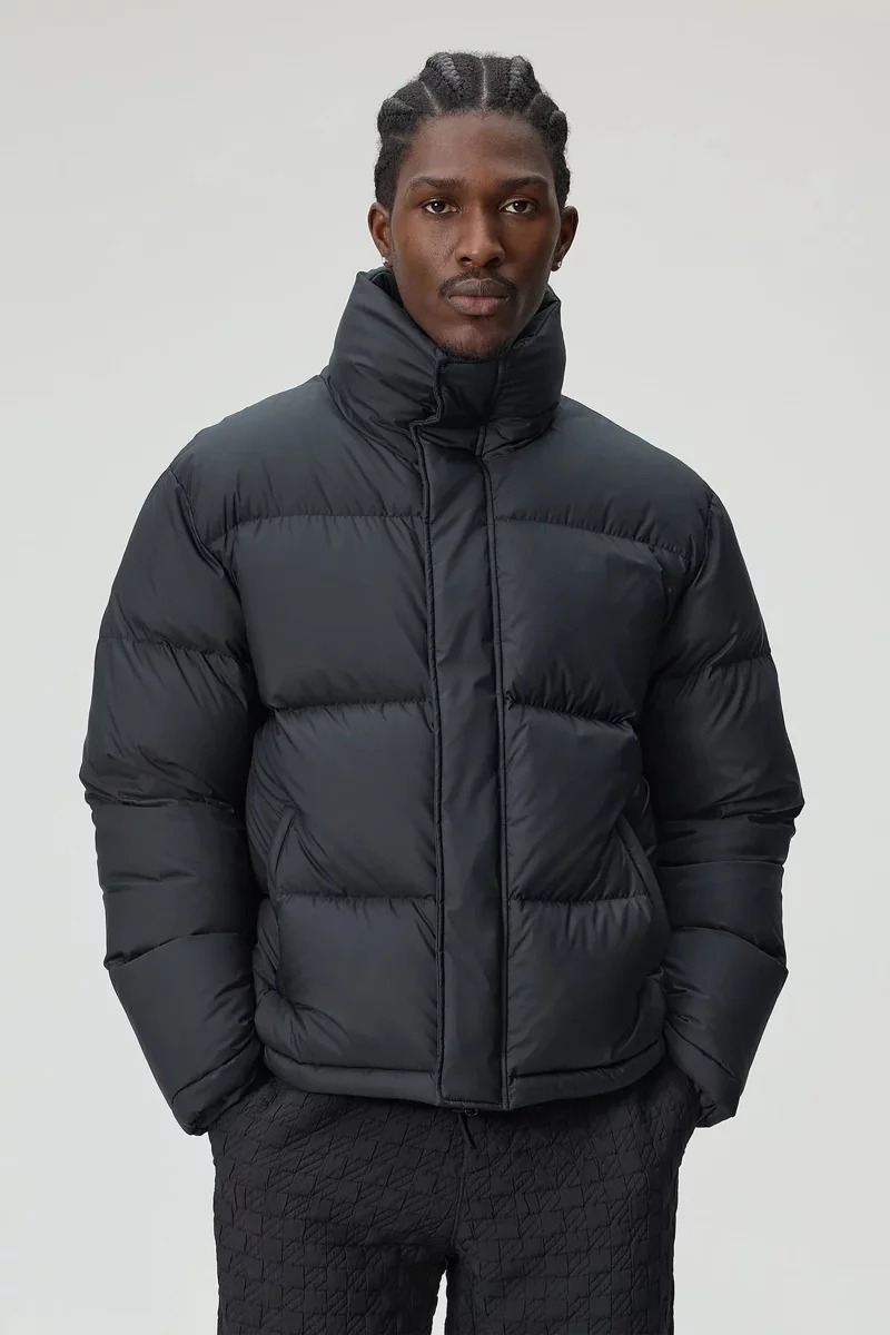 Doudoune mixte oversize à capuche Manie Texture black - Gertrude